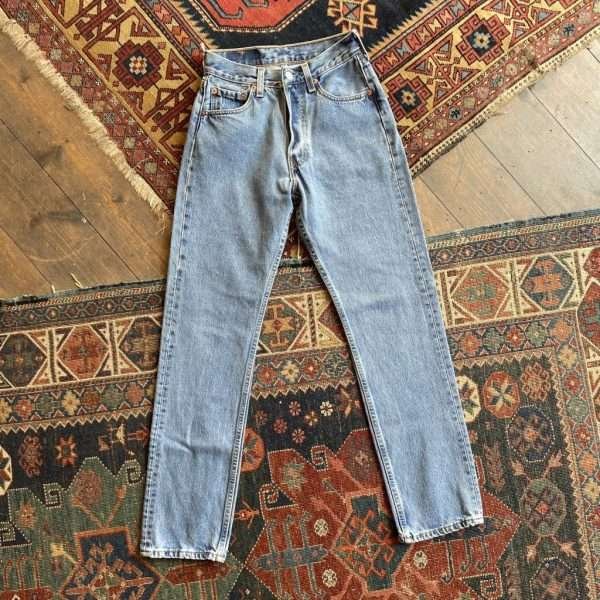 1996 Vintage Levi’s 501 Stonewash Made in USA Jeans. 25” Waist/UK 6.