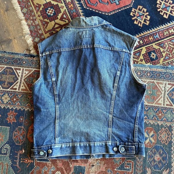 RARE Levi’s Big E Type III Denim Cut Off Jacket. Made in USA. Size Large/42”. - Image 7