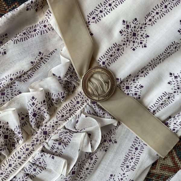 1960s/70s Shelana of London Vintage Prairie Maxi. XXS/UK 6. - Image 6