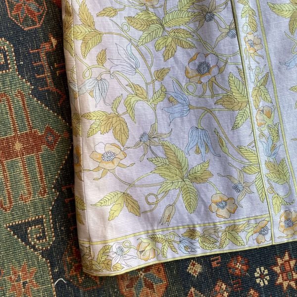 1960s Garden Florals V Neck Vintage Dress. UK 12 - 14. - Image 6