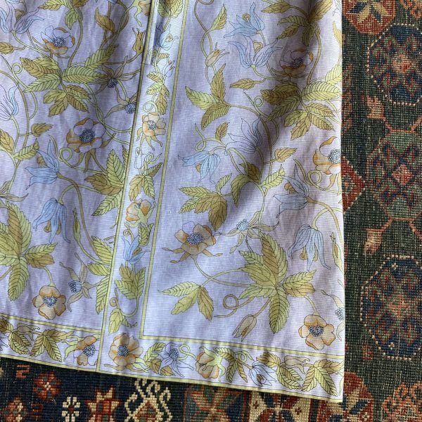 1960s Garden Florals V Neck Vintage Dress. UK 12 - 14. - Image 7