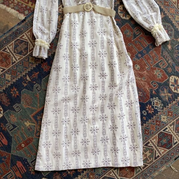 1960s/70s Shelana of London Vintage Prairie Maxi. XXS/UK 6. - Image 4