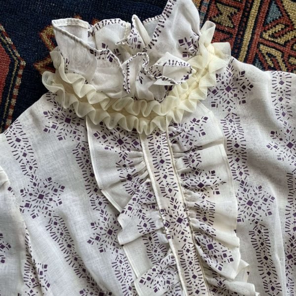 1960s/70s Shelana of London Vintage Prairie Maxi. XXS/UK 6. - Image 5