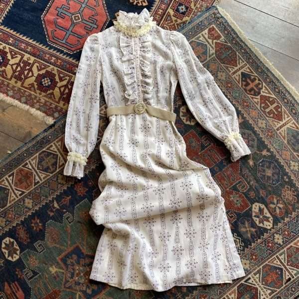 1960s/70s Shelana of London Vintage Prairie Maxi. XXS/UK 6.