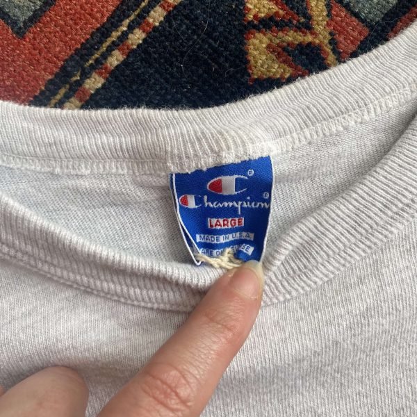 1980s Champion ‘BYU Football’ Single Stitch Tee. Made in USA. Sized Medium. - Image 3