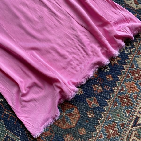 1970s Lace Bodice Vintage Slip Dress. UK 8-10/34” Bust. - Image 4