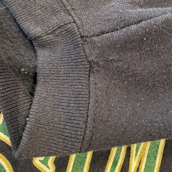 1990s Notre Dame Big Print Vintage Sweater. Made in USA. Size Medium. - Image 3