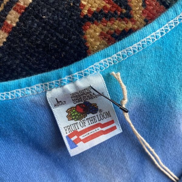 1990s Tie Dye Vintage Tank Top. Made in USA. Size Large. - Image 3