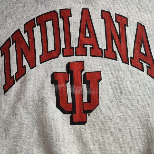 1990s Indiana Spell Out Vintage Sweater. Made in USA. Size XL. - Image 2