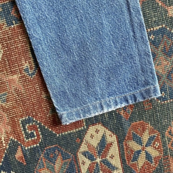 1990s Lee Stonewash High Waisted Tapered Leg Vintage Jeans. 27” Waist/UK 8. - Image 8