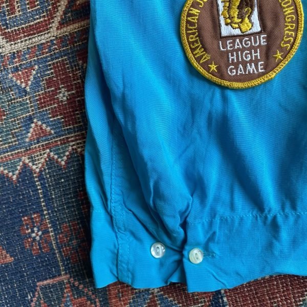 Rare 1960s Crown Prince Patch Girls Bowling Shirt. XS/UK 8. - Image 4