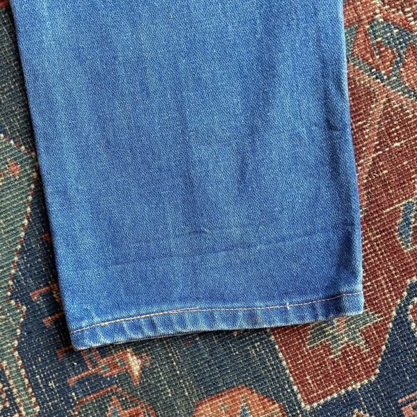 1970s Wrangler High Rise Slim Straight Leg Vintage Jeans. Made in USA. 25” W/UK 6. - Image 7
