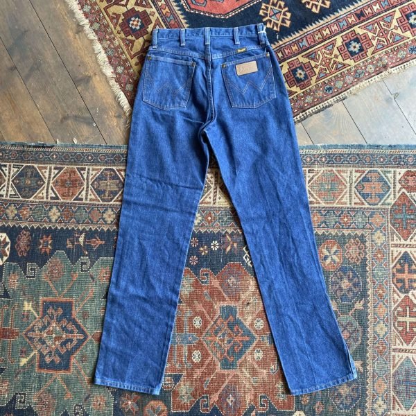 1970s/80s Wrangler High Waisted Vintage Jeans. Made in USA. 28” Waist/UK 10.