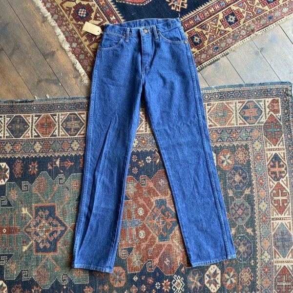 1970s/80s Wrangler High Waisted Vintage Jeans. Made in USA. 28” Waist/UK 10. - Image 4