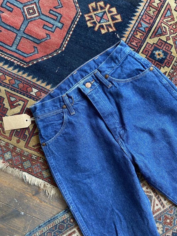 1970s/80s Wrangler High Waisted Vintage Jeans. Made in USA. 28” Waist/UK 10. - Image 5