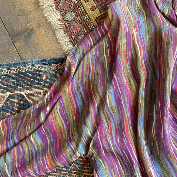 1970s Semi Sheer Open Front Vintage Blouse. UK 16-18. - Image 5