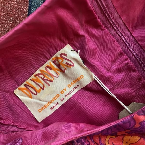 1970s Dollyrockers Floral Vintage Maxi Dress. UK 12. - Image 6