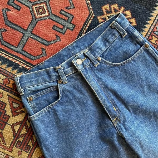 1980s/90s Spitfire 70s Wash High Waisted Vintage Jeans. 27” Waist/ UK 8. - Image 5