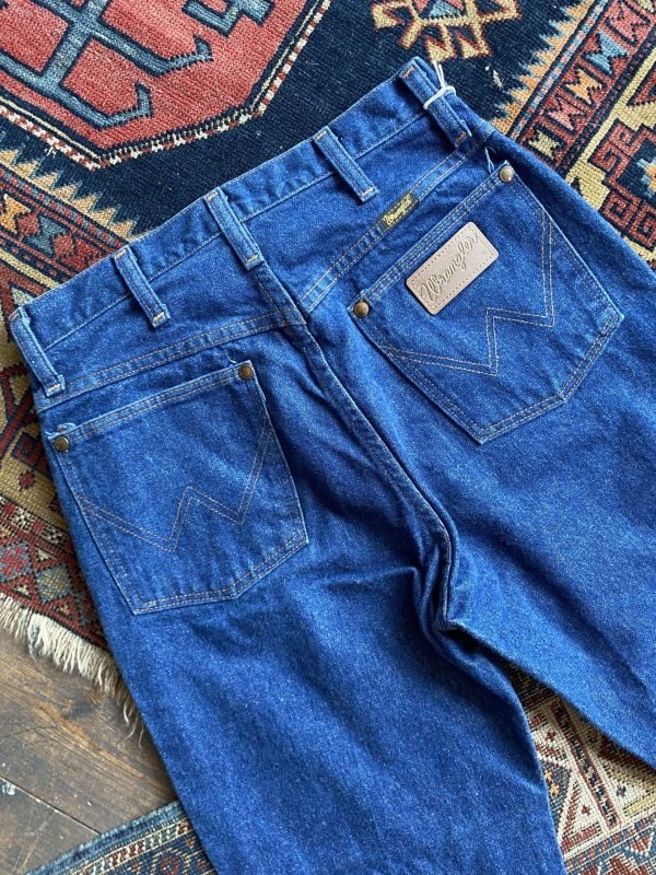 1970s/80s Wrangler High Waisted Vintage Jeans. Made in USA. 28” Waist/UK 10. - Image 2