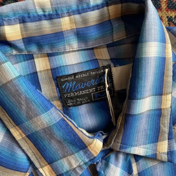 Vintage Western Shirt 1970s by Maverick . Made in USA. 48” Chest/XL. - Image 5