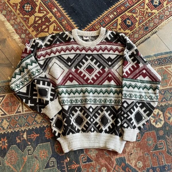 1990s Selin’s Fairisle Pattern Vintage Jumper. Size Medium.