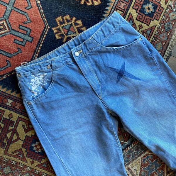 Y2K Vintage Levi’s Engineered Twisted Seam Jeans. UK 8. - Image 2