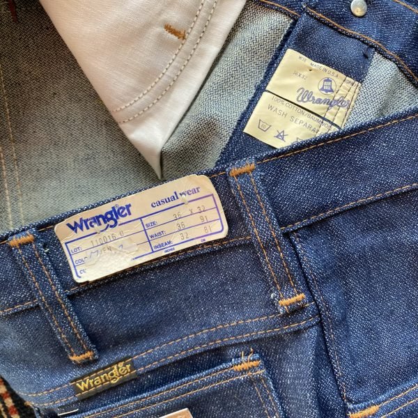 RARE 1970s Deadstock Vintage Wrangler ‘Blue Bell’ Bellbottom Jeans. 35” Waist. - Image 3
