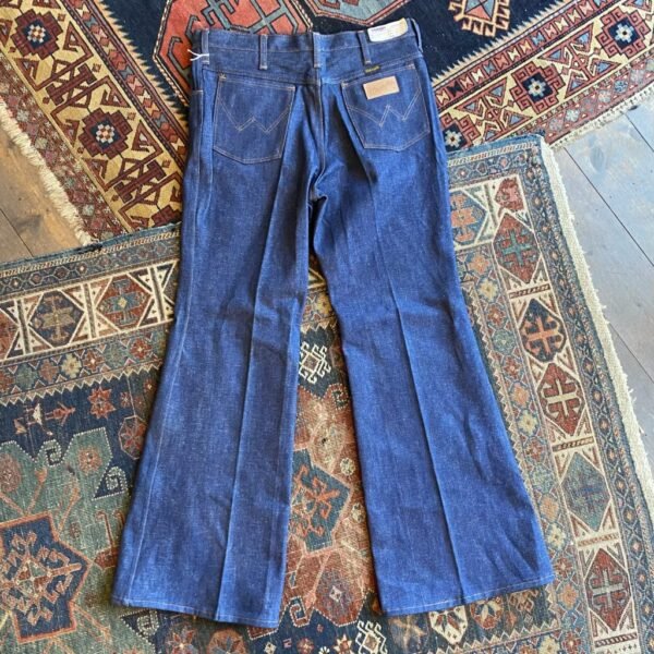 RARE 1970s Deadstock Vintage Wrangler ‘Blue Bell’ Bellbottom Jeans. 35” Waist.