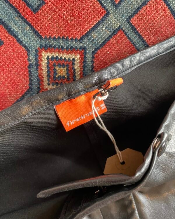 Y2K Deadstock Firetrap Low Waist PVC Bootcut Vintage Trousers. UK 12. - Image 5