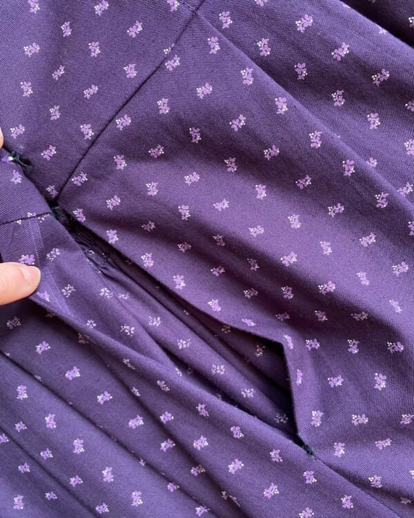 1970s Alphorn Ditsy Floral Cotton Dirndl Vintage Dress. UK 10. - Image 4