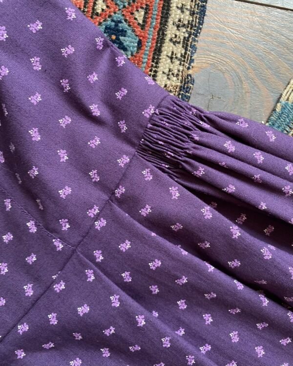 1970s Alphorn Ditsy Floral Cotton Dirndl Vintage Dress. UK 10. - Image 5