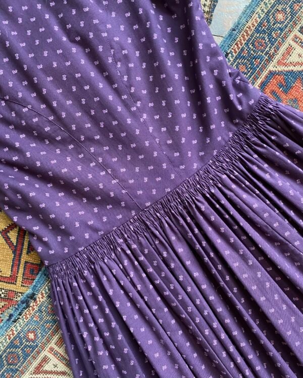 1970s Alphorn Ditsy Floral Cotton Dirndl Vintage Dress. UK 10. - Image 8