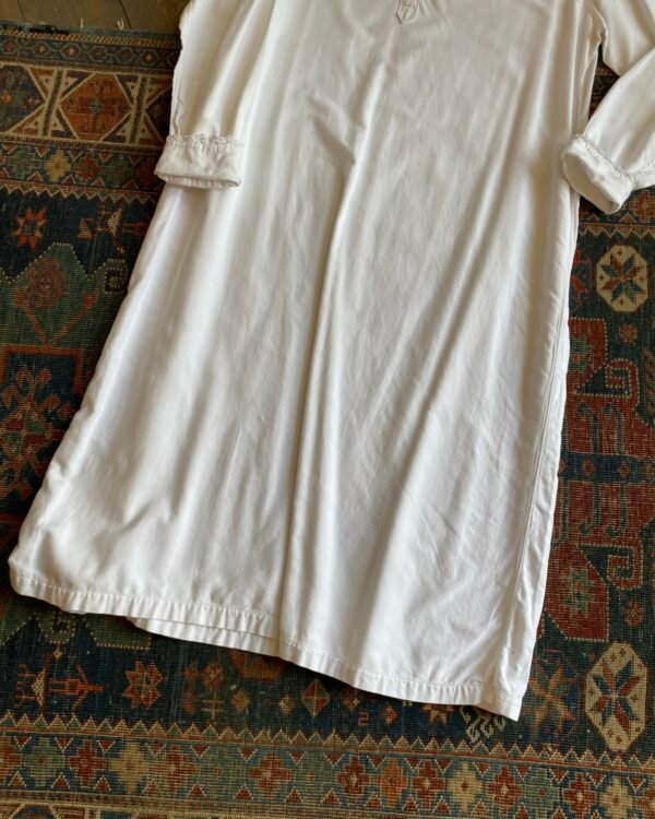 Antique French Linen Smock Gown. XL/UK 18. - Image 2