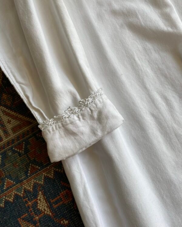 Antique French Linen Smock Gown. XL/UK 18. - Image 3