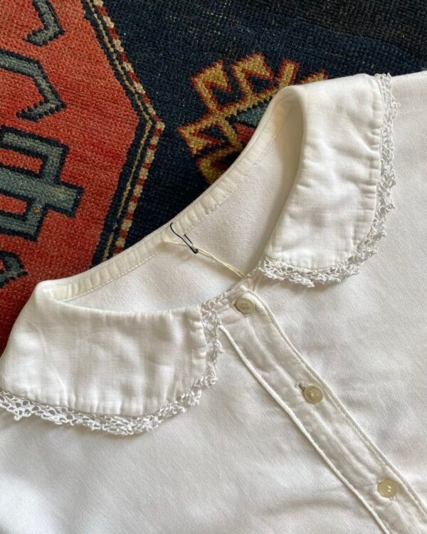 Antique French Linen Smock Gown. XL/UK 18. - Image 4