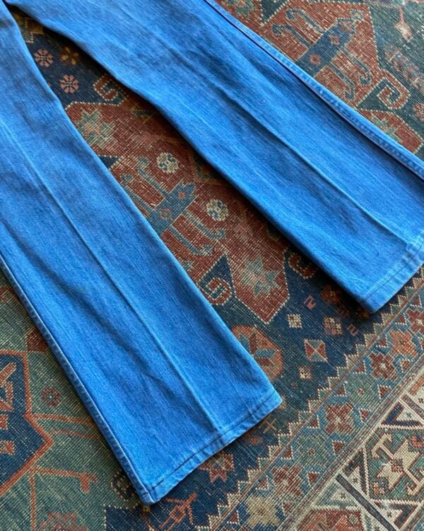 Rare 1970s Vintage Wrangler Blue Bell Bootcut Jeans. UK 8/28” W/34” L. - Image 4