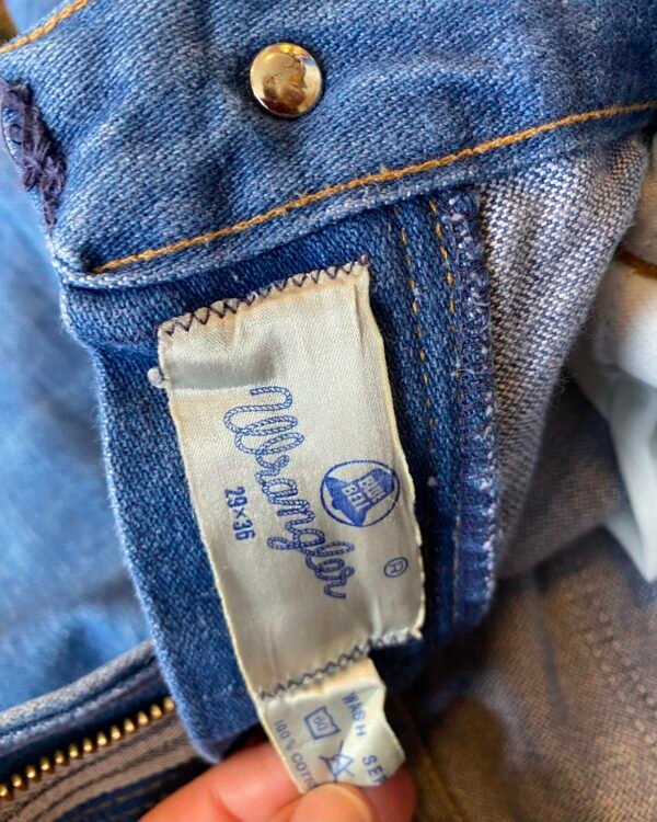 Rare 1970s Vintage Wrangler Blue Bell Bootcut Jeans. UK 8/28” W/34” L. - Image 9