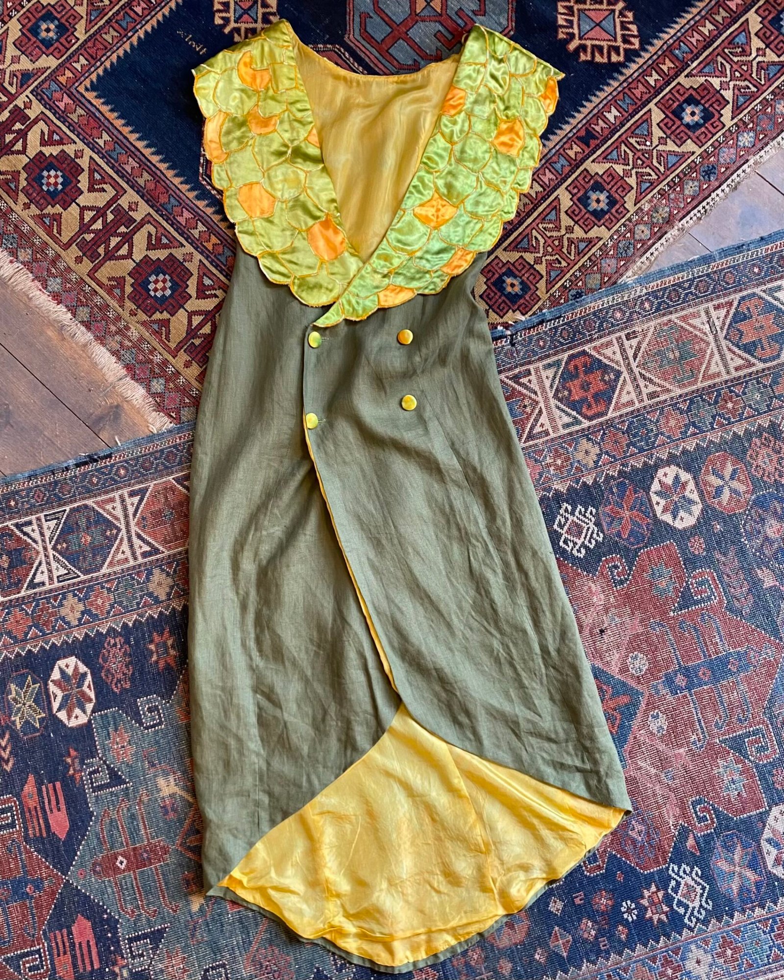 Mid Century Vintage 1920s Flapper Style Costume Statement Coat. Small/UK 8-10.