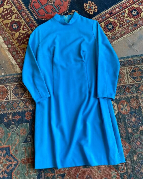 1960s Vintage Handmade A-line Scooter Dress. UK 12 to 14.