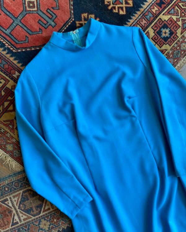 1960s Vintage Handmade A-line Scooter Dress. UK 12 to 14. - Image 3