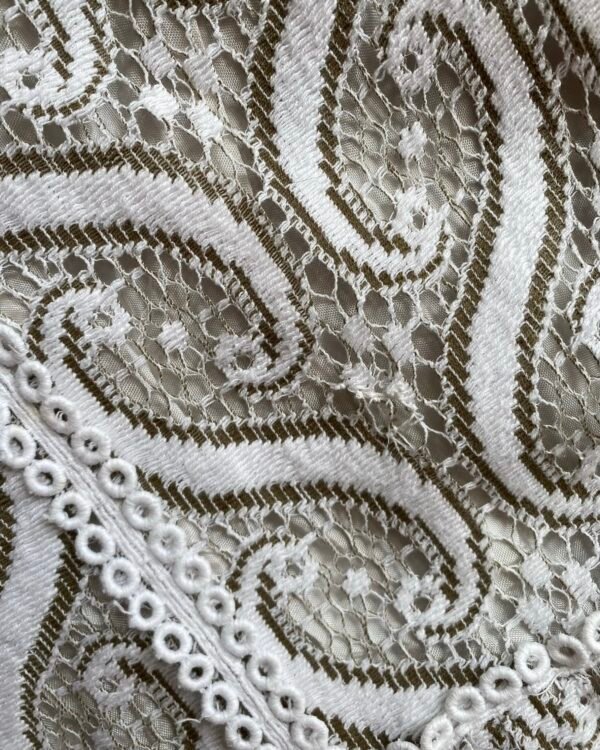 1960s Can Can of London Lace Overlay Vintage Maxi Dress. UK 6-8. - Image 5