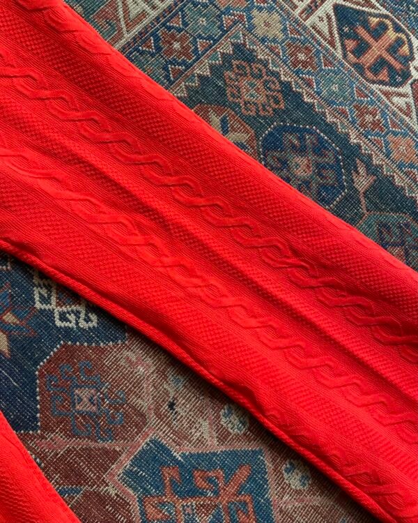 1970s Butte Knit High Waist Cable Pattern Vintage Flares. UK 8-10. - Image 5