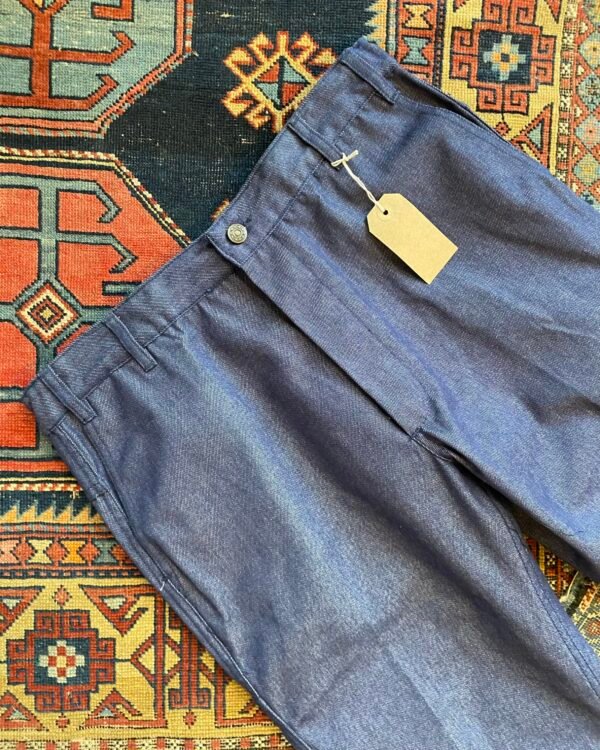 Vintage French Workwear Indigo Denim Trousers. 34” W/31” L. - Image 6