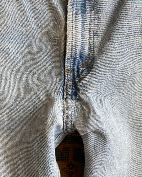 Levi’s 550 Bleach Wash Distressed & Repaired Jeans. 32” W/30” L. - Image 3