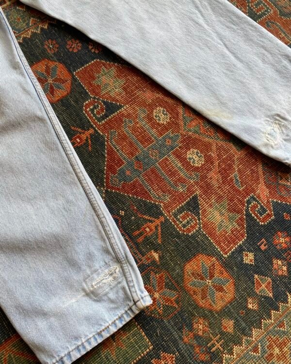Levi’s 550 Bleach Wash Distressed & Repaired Jeans. 32” W/30” L. - Image 7