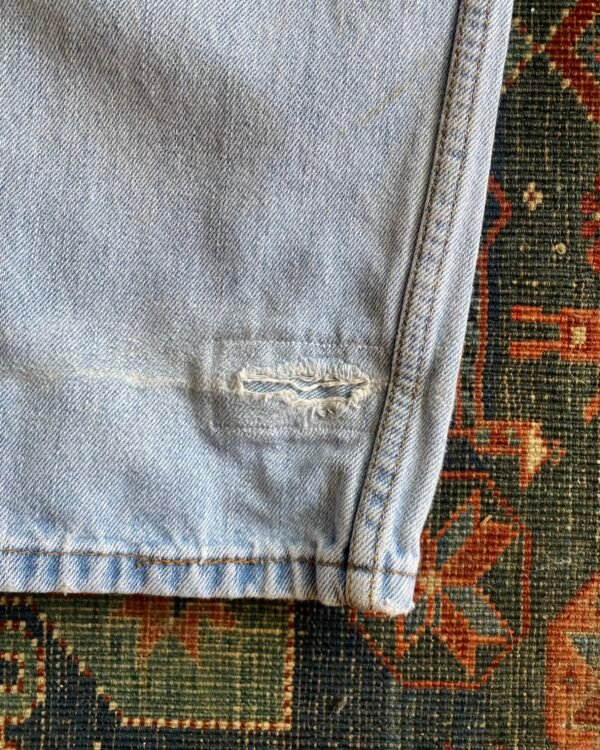 Levi’s 550 Bleach Wash Distressed & Repaired Jeans. 32” W/30” L. - Image 8
