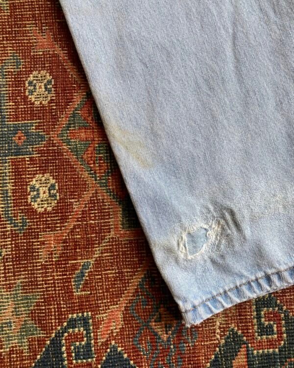 Levi’s 550 Bleach Wash Distressed & Repaired Jeans. 32” W/30” L. - Image 9