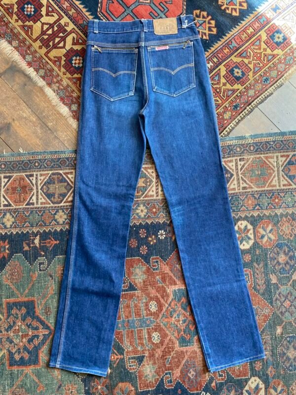 1980s Carmen High Waist Straight Leg Vintage Jeans. 28”W/35”L/ UK 8 to 10. - Image 2