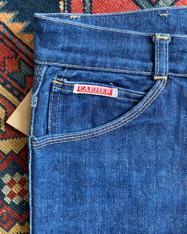 1980s Carmen High Waist Straight Leg Vintage Jeans. 28”W/35”L/ UK 8 to 10. - Image 6