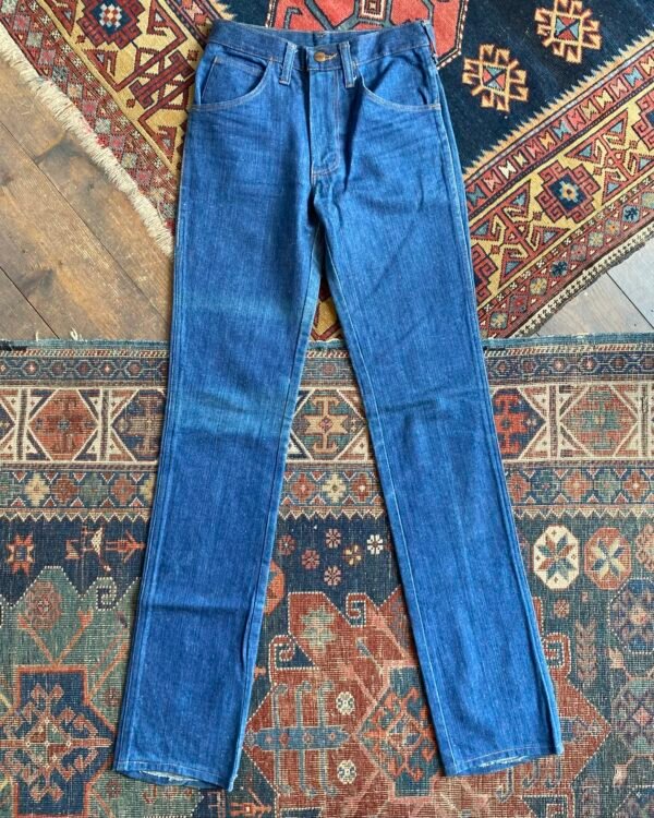 1970s/80s Vintage Wrangler Slim Straight Fit Jeans. 26”W/34”L/UK 6. - Image 3